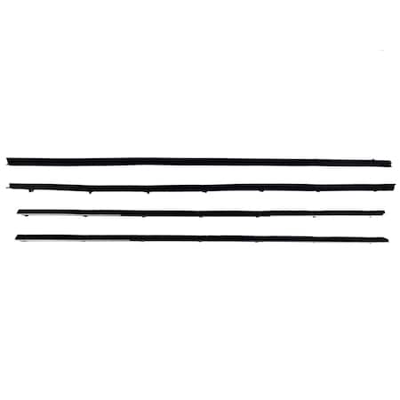 Fairchild Industries Kf2099 - 1967-1968 Ford Mustang Belt Weatherstrip Kit KF2099